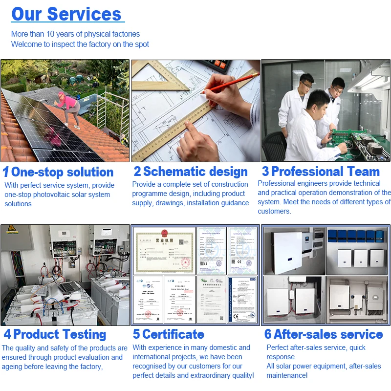 متوفر في المخزون النظام الشمسي الهجين 3KW 5kW 10kW الألواح الشمسية مع بطارية ومجموعة Panneau Solaire Kit نظام الطاقة الشمسية الكامل #4