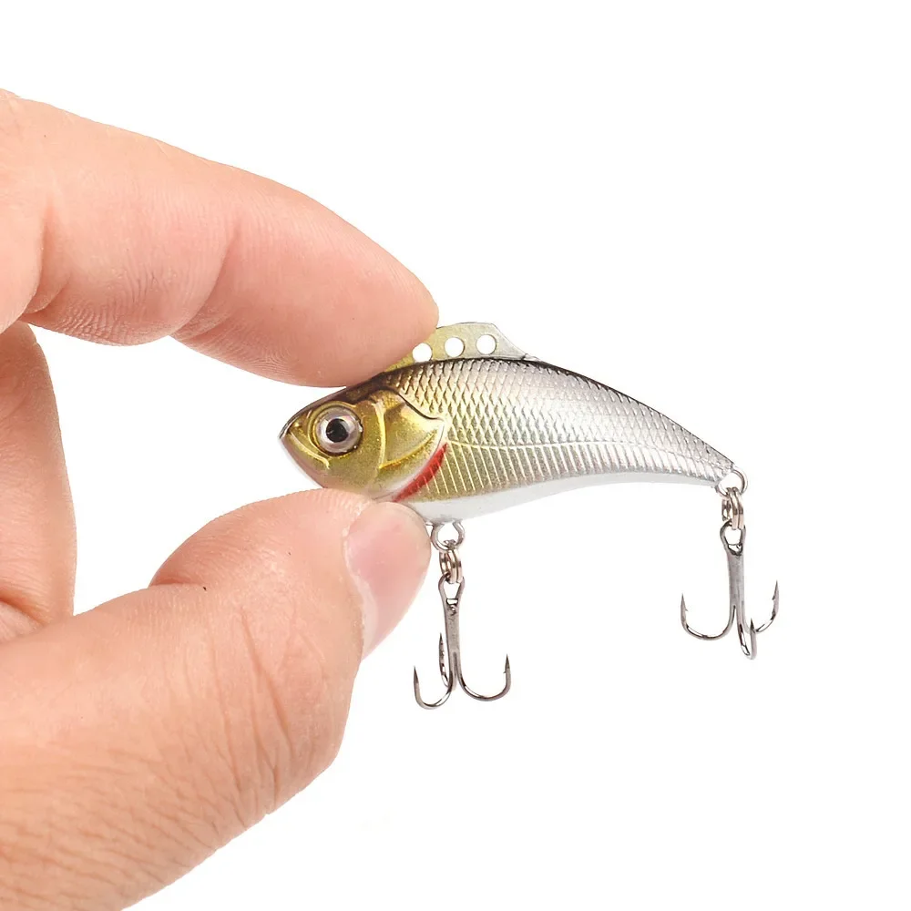1 pièces coulant VIB leurres de pêche 4 cm 4g appât en plastique artificiel 5 couleurs disponibles basse manivelle Wobblers matériel de pêche Pesca