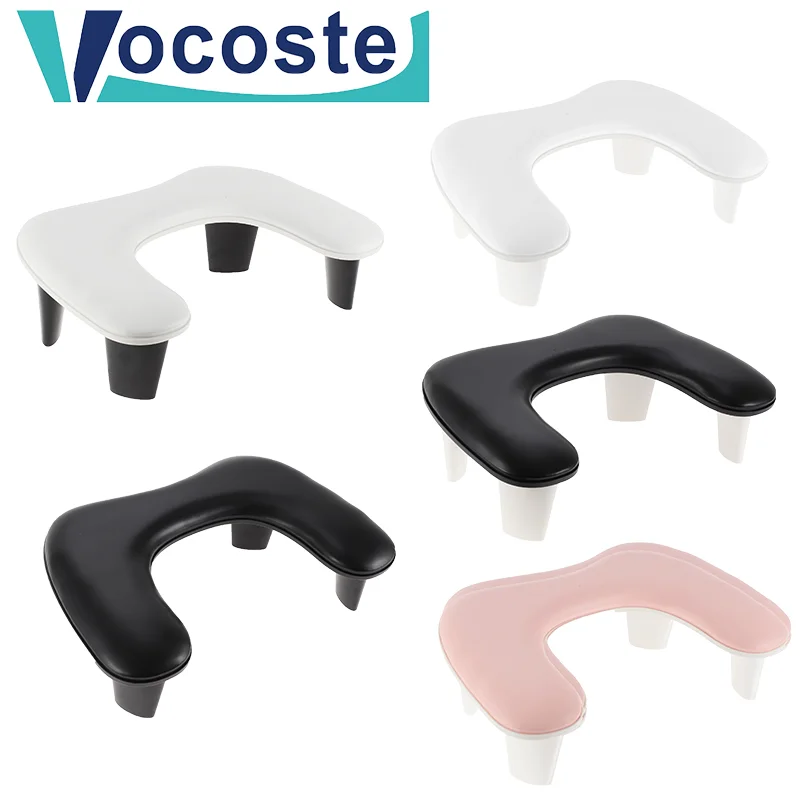 VOCOSTE Fashion Hans Rest Pillow Arm Rest for Nails Manicure Stand U Shaped Hand Rest with Non-slips Pad PU Leather Arm Rest