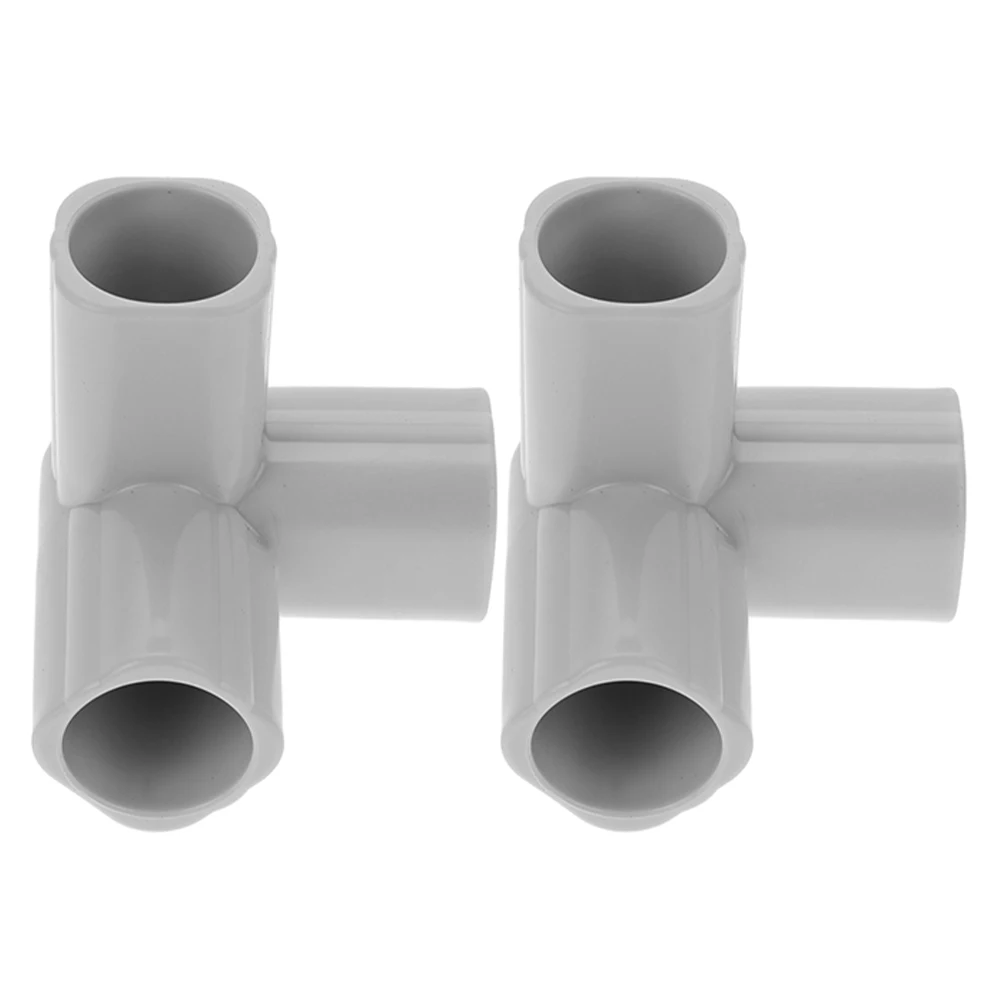 2Pcs Baby Playpen 3-Way Connectors Heavy Duty Pipe Fittings for Assembly Easy Install Detachable Parts Home Garden