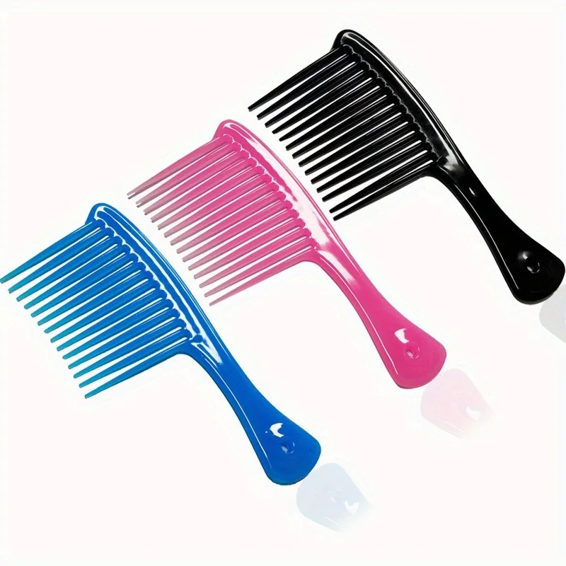 Large Wide-Tooth Detangling Hair Comb - Professional Hairdressing Styling Brush Tool for Easy Hair Management