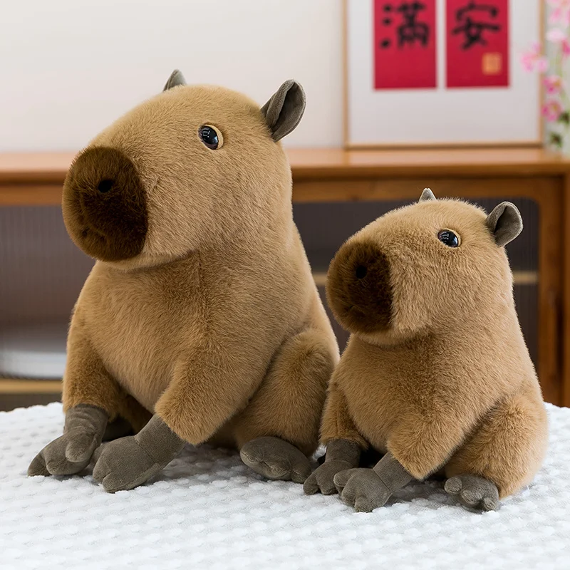 12-30CM Schöne Capybara Plüsch Spielzeug Kawaii Capybara Plushie Kissen Gefüllte Weiche Tier Puppe Capybara Spielzeug Anhänger Spielzeug geschenk – Detail 10