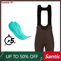 Santic Cycling Bib Shorts Women's Breathable Quick Dry Bib Shorts Italian Cushioned Cushion Cycling Shorts