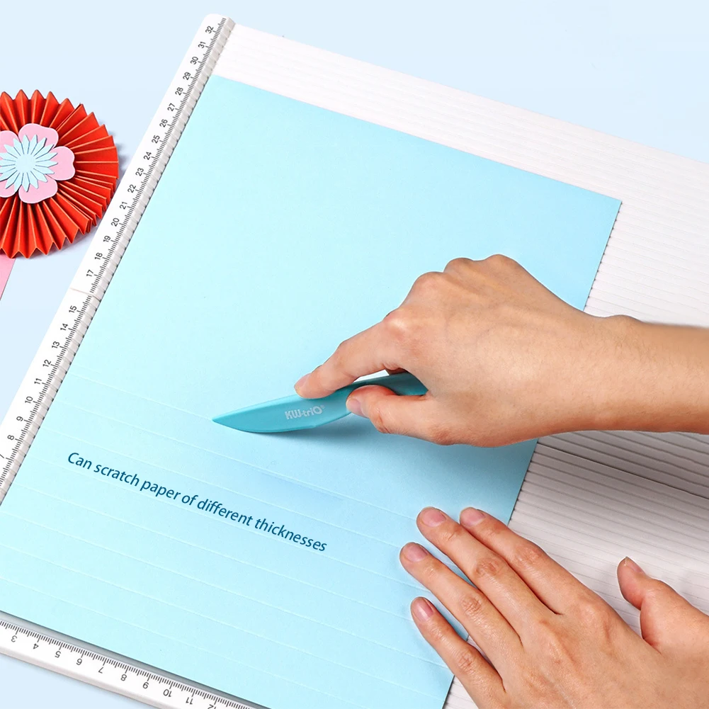 หัตถกรรมกระดาษTrimmer Scoring Boardกระดาษแบบพกพาคะแนนเครื่องมือสําหรับทําบัตรสําหรับทําซองจดหมาย