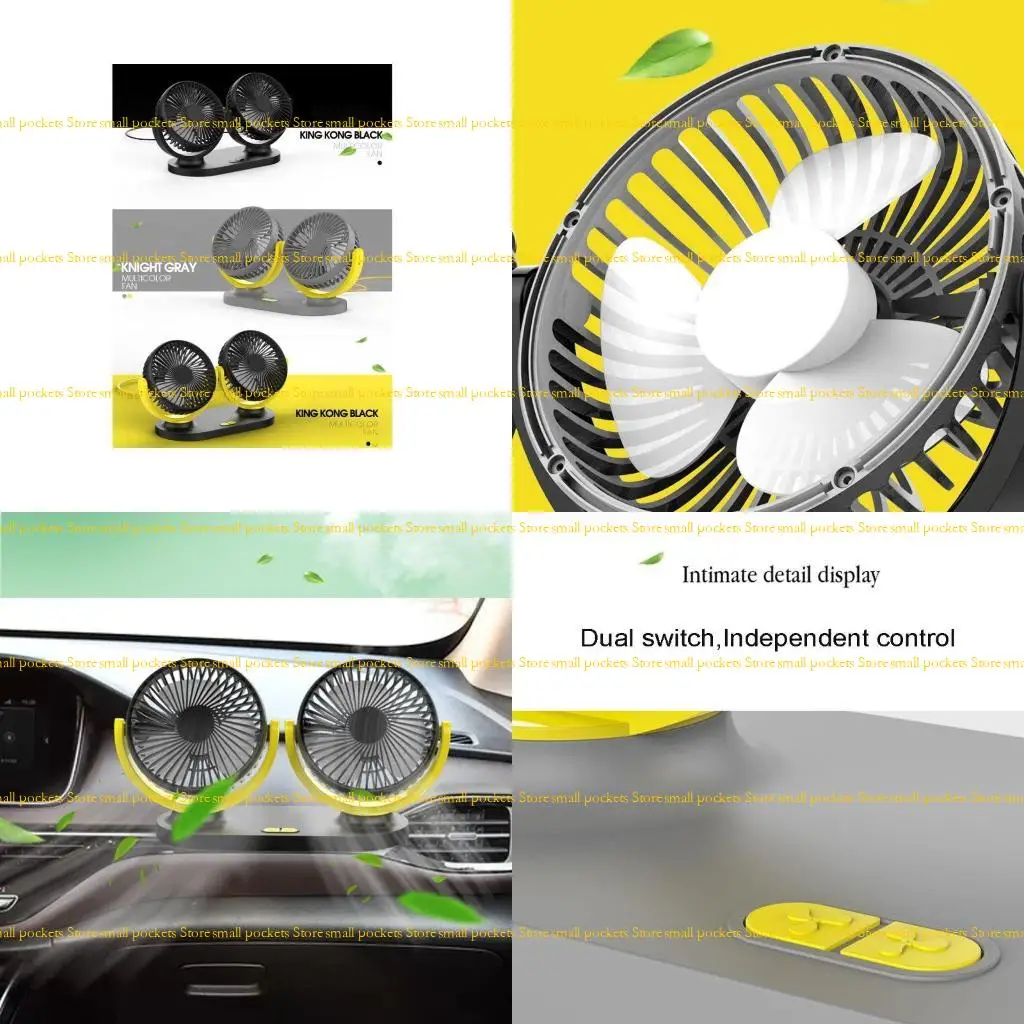

R1WD 3-скоростной вентилятор с двойной головкой и суперрезиновой подушкой для грузовых автомобилей, лодок, фургонов и
