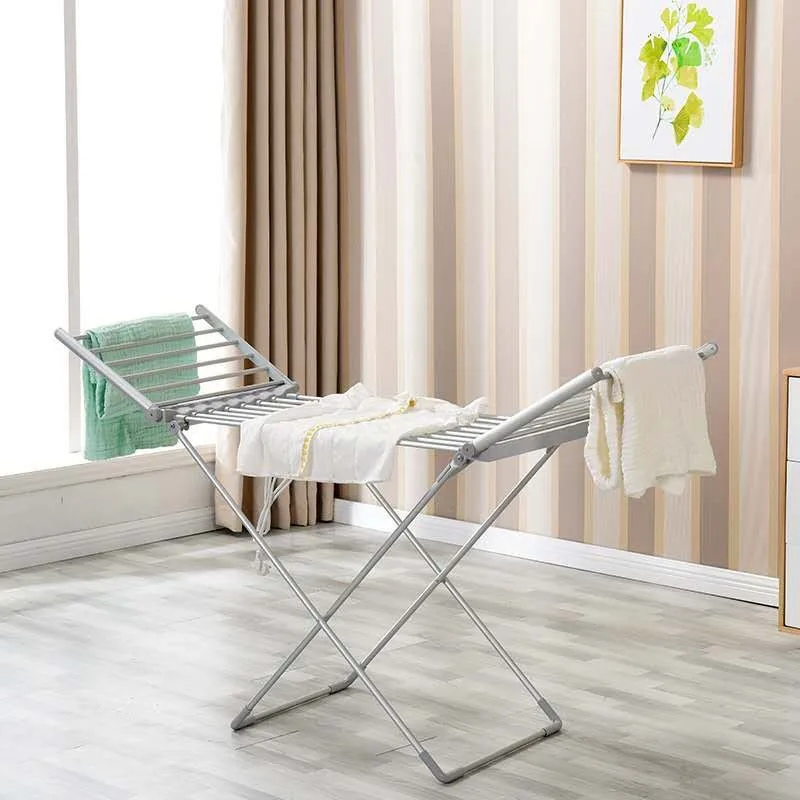Heating hanger Electric heating dryer Floor dryer Folding drying rack Multifunctional household drying rack
