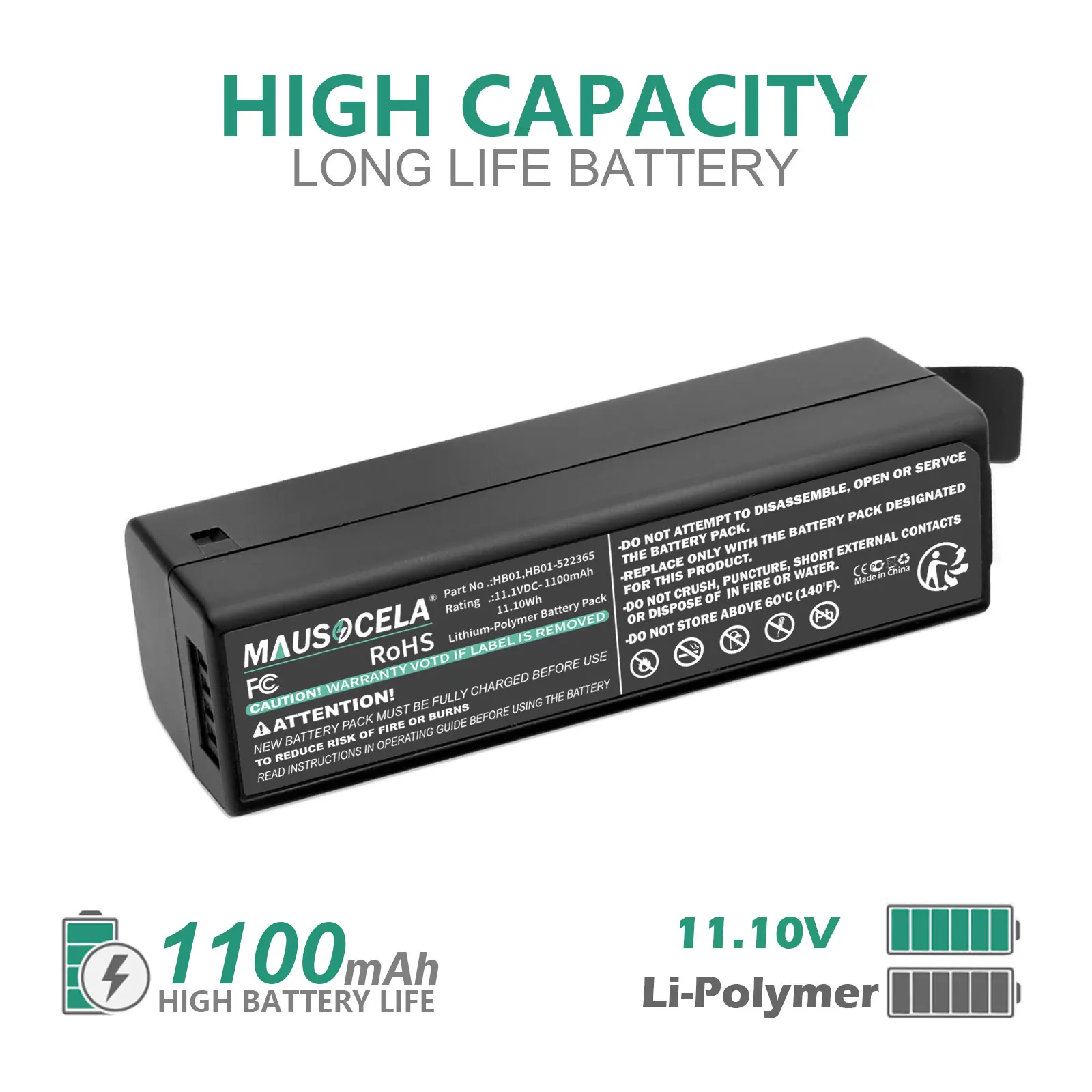Camera Battery For DJI:HB01,HB01-522365,Osmo,Osmo Handheld 4K Camera,Zenmuse X3,Zenmuse X5,Zenmuse X5R,1100mAh / 12.21Wh,11.10V