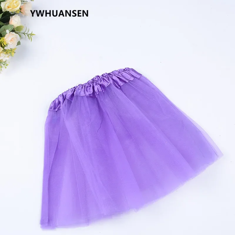 3 Layers Tulle Girl Party Wear Gowns Princess White Tutu Skirt For Kids Dance Summer Short Fluffy Saias Menina Costume