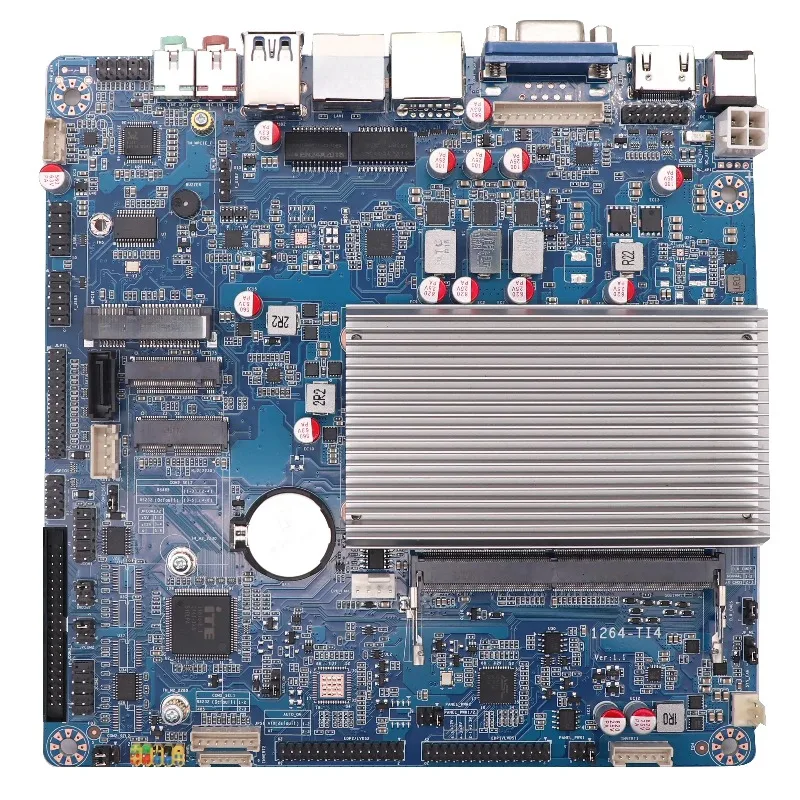 For J6412 Quad-core Industrial Control Main Board 6 Serial Port RS232 Computer ITX Integrated CPU Embedded N100 Host