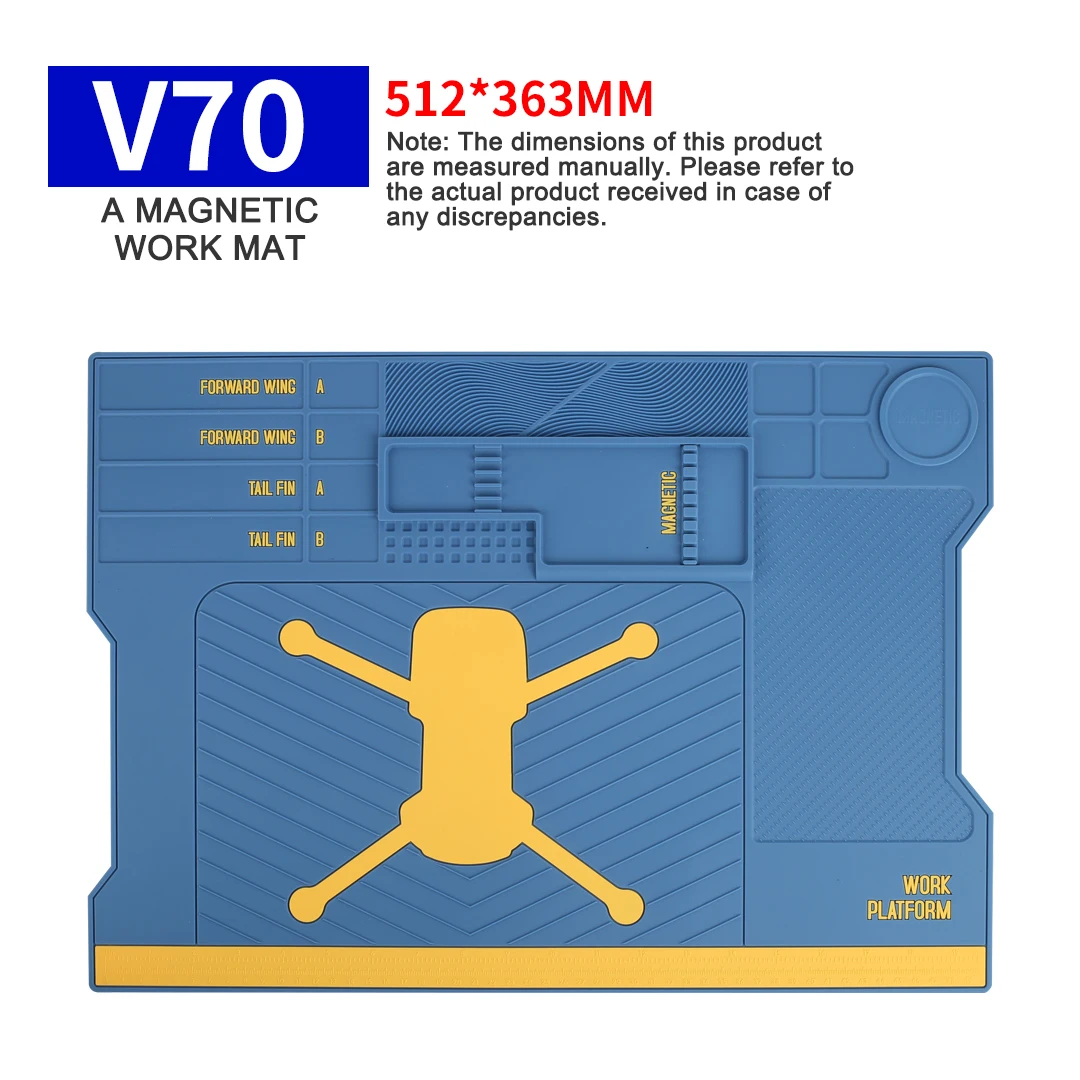 MECHANIC V series Multi-function Storage Repair Working Mat for Phone Maintenance Soft Heat Insulation Motherboard Fixing Pad