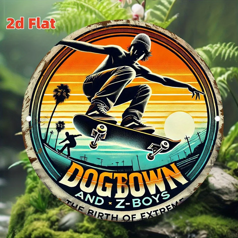 DOGTOWN Z-BOYS 写真集　スーサイダルバンダナおまけ付き 1pc 2D Flat Dogtown Z-Boys Vintage Skateboard Metal Sign - 7.87x7