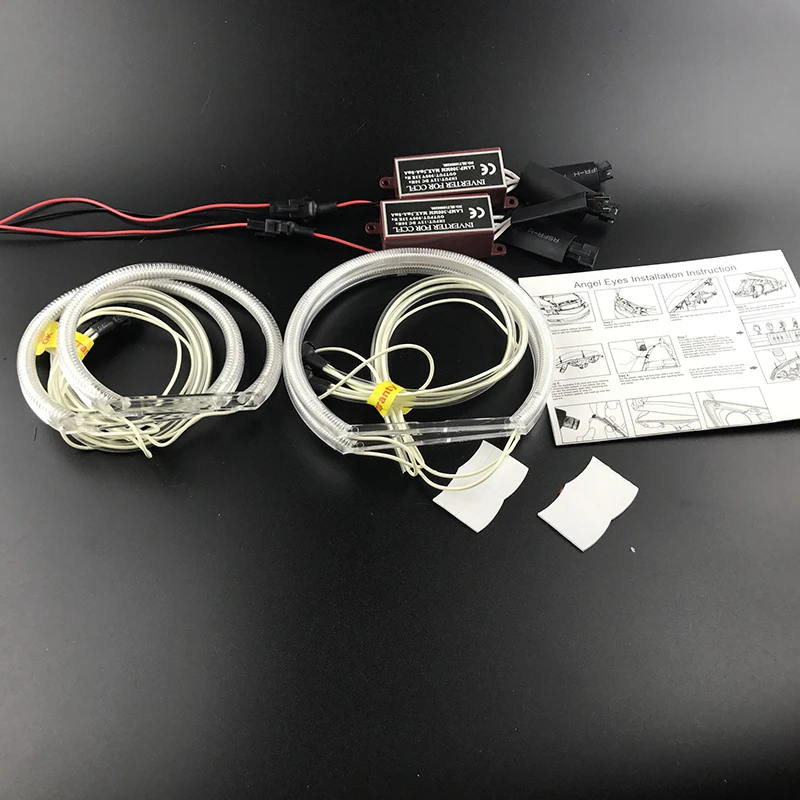 لسيارات BMW Z3 1999 2000 2001 2002 عين الشيطان عالية الجودة CCFL عيون الملاك عدة حلقة هالة بيضاء دافئة #3