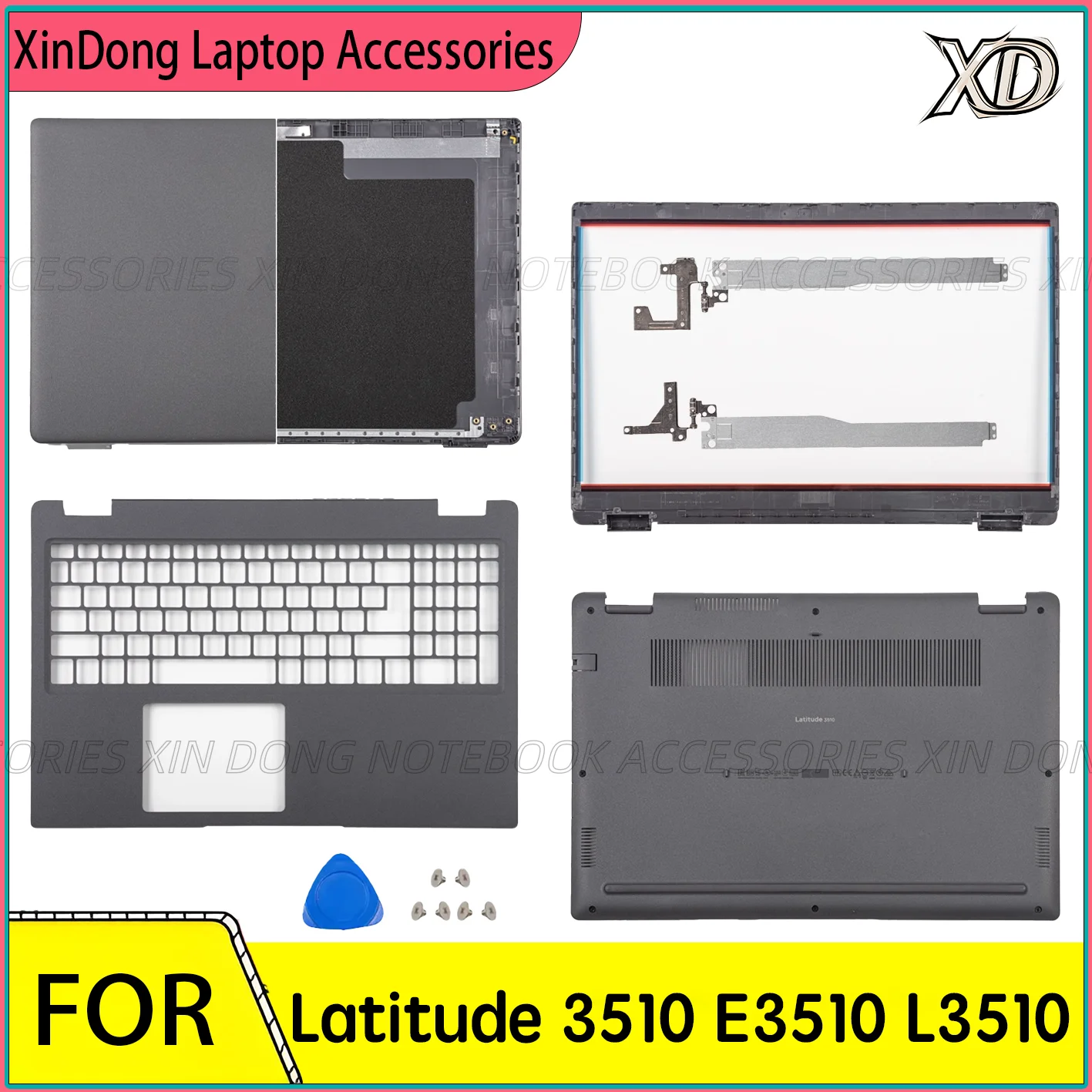 

Чехол для ноутбука Latitude 3510 E3510 L3510 08XVW9 0GCK6R 0D50DR, задняя часть ЖК-дисплея/рамка/подставка для рук/нижняя крышка/замена петель