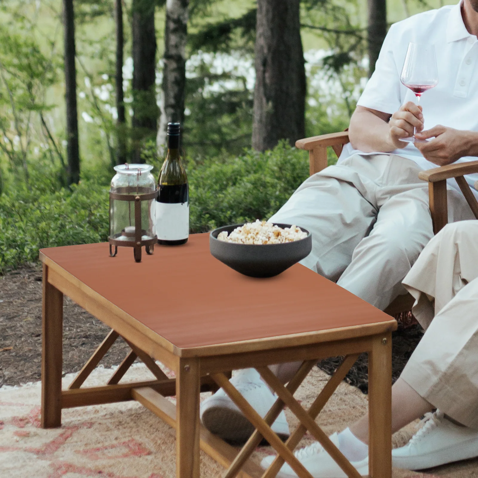 

Outdoor Picnic Table Mat PU Heat Resistant Waterproof Anti-Scald Portable Place Mat for Camping Dining Table Cushion Pad