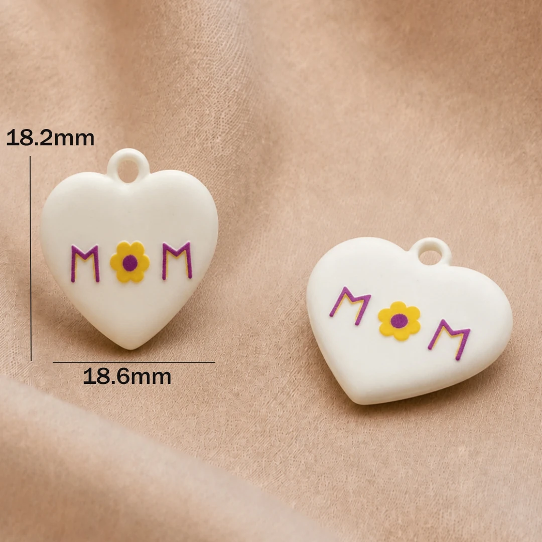 2 Stück Herz-Emaille-Anhänger aus Edelstahl, Rosen-Liebesanhänger für Frauen, DIY-Schmuckzubehör für Halsketten, Armbänder und Ohrringe – Detail 7