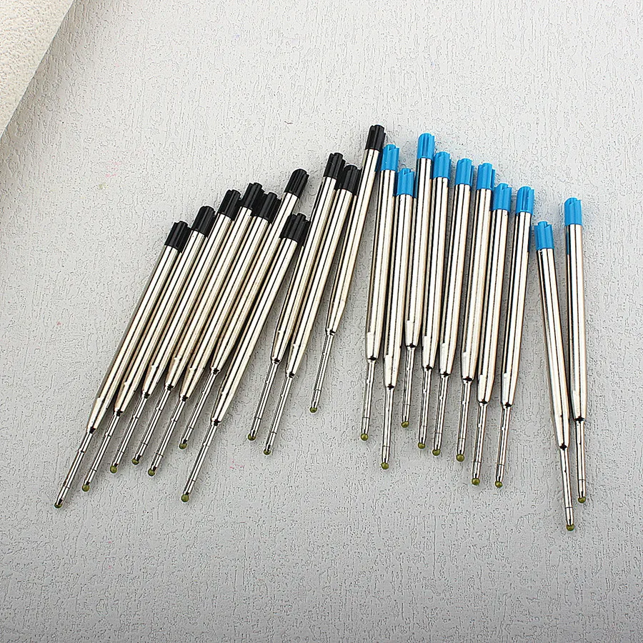 10 Pcs /Lot, ( Black )BALLPOINT Pen Refill For ,New Design Pen Rods / Wholesale price luxury metal gel pen refill