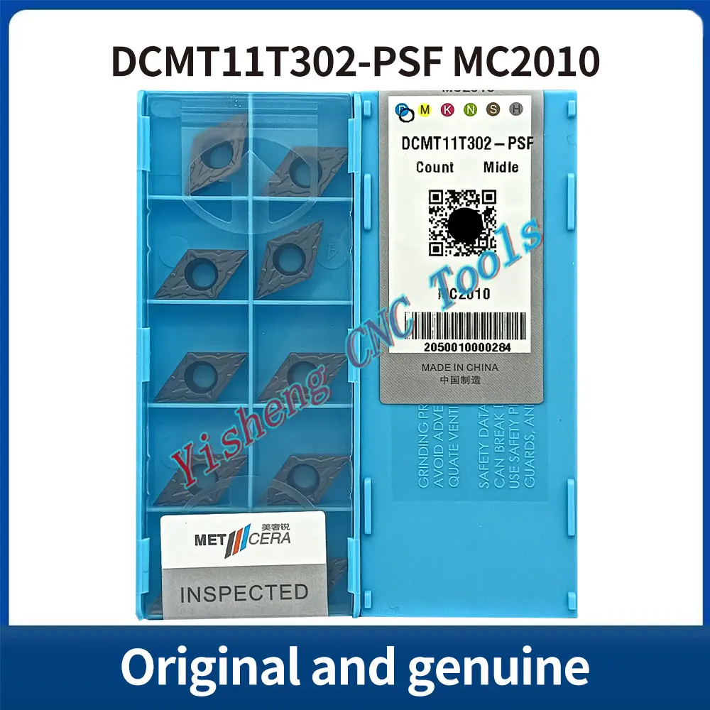 METCERA Schneidwerkzeuge DCMT070204-2PS DCMT070204-PSF DCMT11T302-2PS DCMT11T302-PSF DCMT11T304-2PS MC2010 PV2110 CNC-Klingen