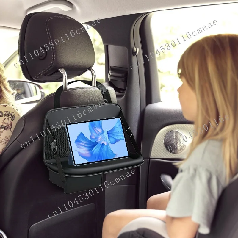 New Car Rear Seat Storage Box with Foldable Tray, Car Suspension Seat Backrest, Car Dining Table