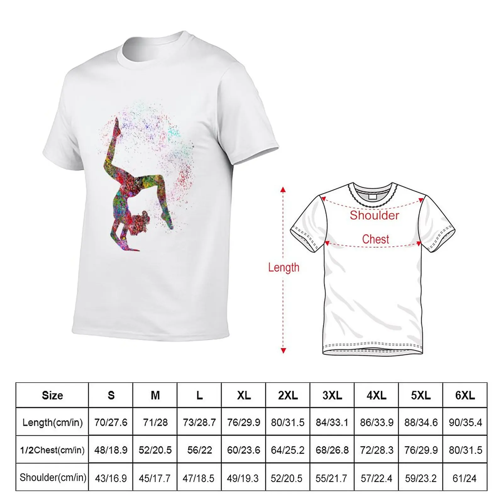 Gymnastics girl, watercolor gymnastics, teen gift T-Shirt hippie clothes anime clothes sweat shirts, men