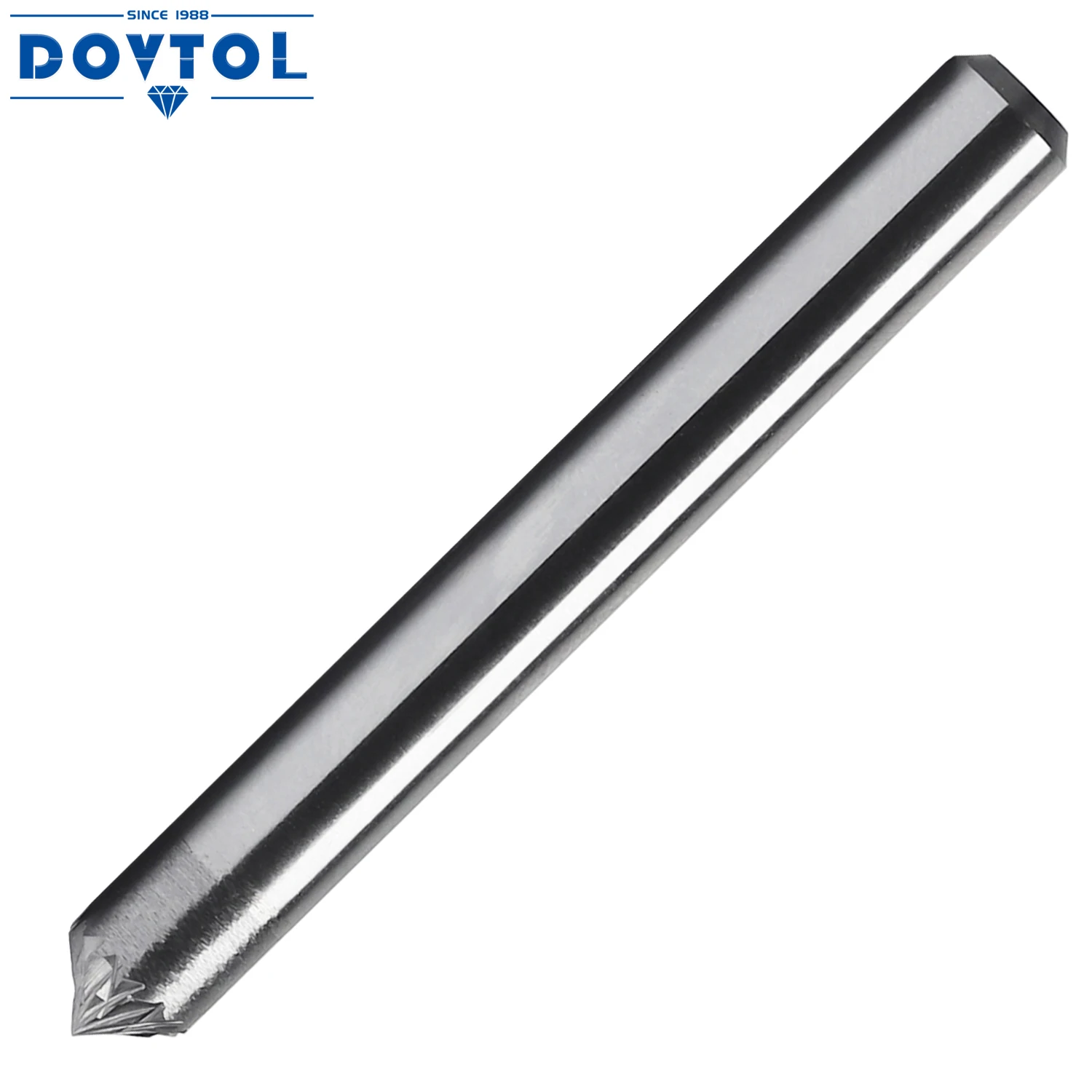 SK-1 Tungsten Carbide Burr Rotary File 90 Degree Angle Shape Double Cut with 1/4''Shank for Die Grinder Drill Bit