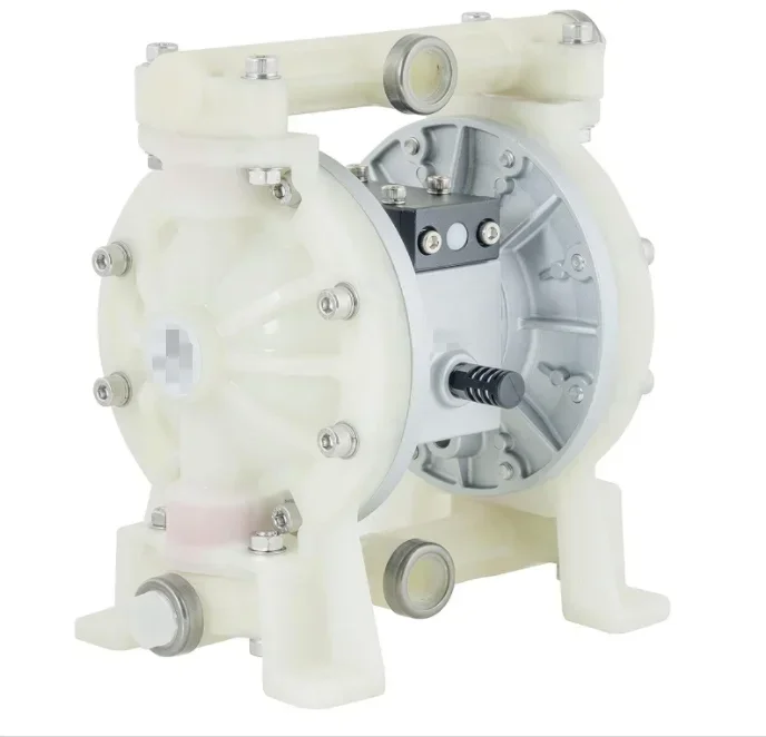 QYB 1/2 Inch PP Plastic Polypropylene Air-Operated Double Diaphragm Pump Diaphragm Pneumatic Transfer Pump for