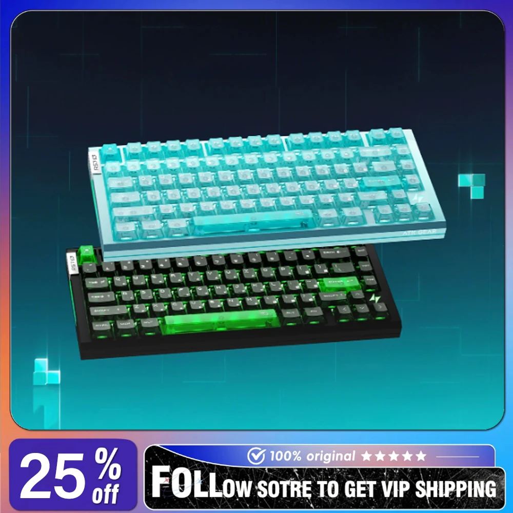 ATK RS7 Air Cyber Wired Mechanical Gaming Keyboard Premium Magnetic Switch Desktop Custom PC Gamer E-sports/Daily Office Use