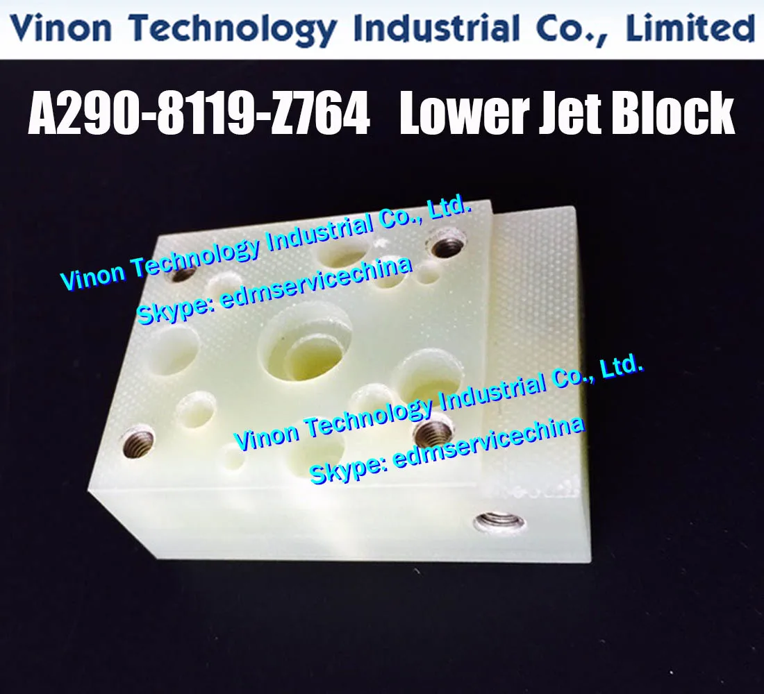 

A290-8119-Z764 edm Lower Jet Block for Fa nuc 0iE edm wear parts Isolation Plate A290.8119.Z764,A2908119Z764