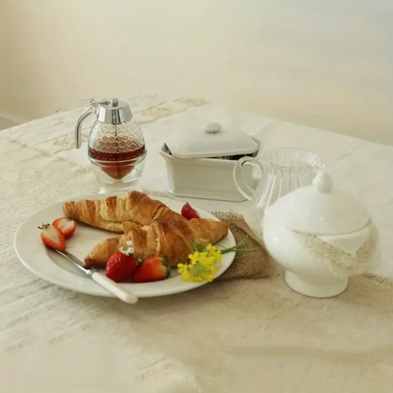 موزع عسل وشراب صديق للبيئة مع فوهة خالية من التنقيط، زجاجة صلصة وتوابل قابلة لإعادة الاستخدام، تصميم بلاستيكي سهل التنظيف وخالي من مادة BPA #6