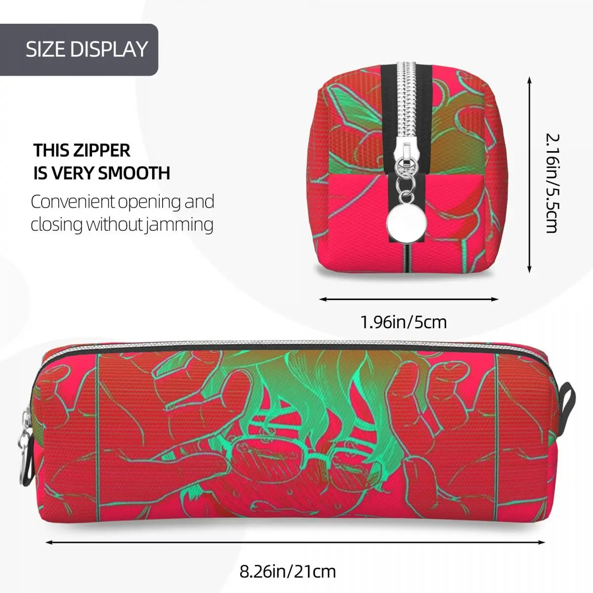 Sewerslvt Pencil Cases Fun Pen Box Bag Student Big Capacity Students School Zipper Pencil Box