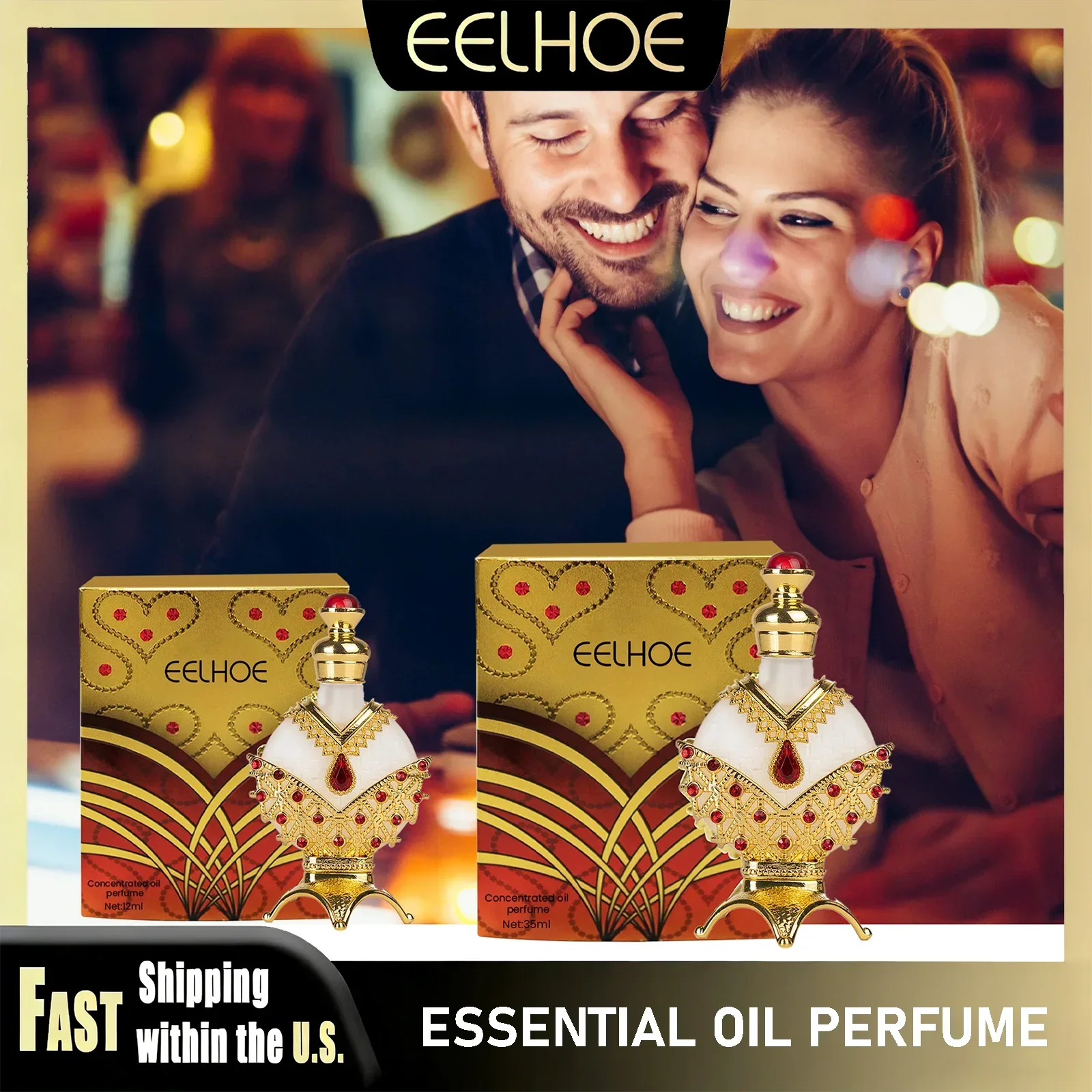

EELHOE Arabian Perfume Oil Women Lavender Exotic Floral Bouquet Concentrated Long-Lasting Fragrance Scent Beauty