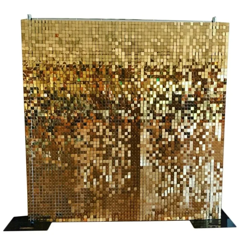 

4D Sequin Shimmering Wind Flapping Wall Panel Backdrop for Wedding Decoration