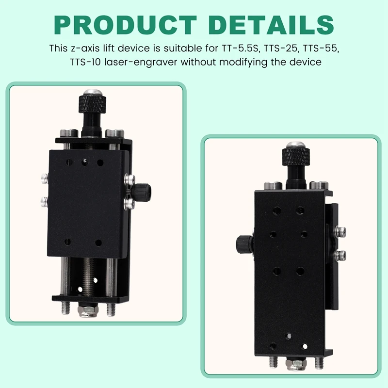 Z Axis Height Adjuster, Z Axis Lift Focus Control Set For TTS 25 TTS 55 TT-5.5S Engraver, Module Lifting