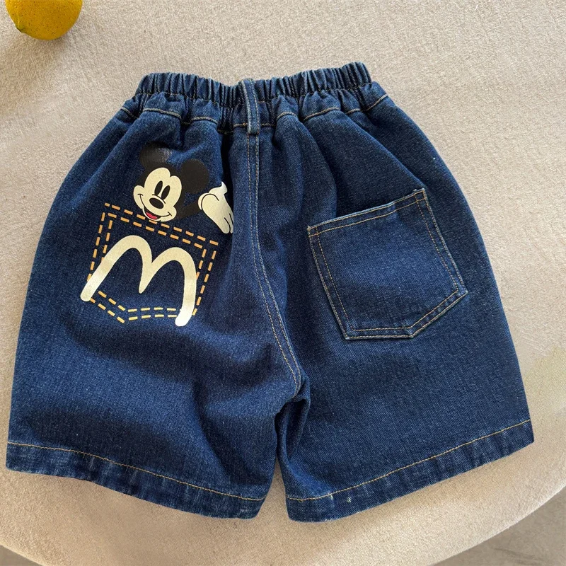 Summer Fashion Boys Clothing Set Cartoon Mickey Mouse T-Shirt Denim Shorts 2Pcs For 2-6 Years Kids Clothes Children Tracksuits view 5