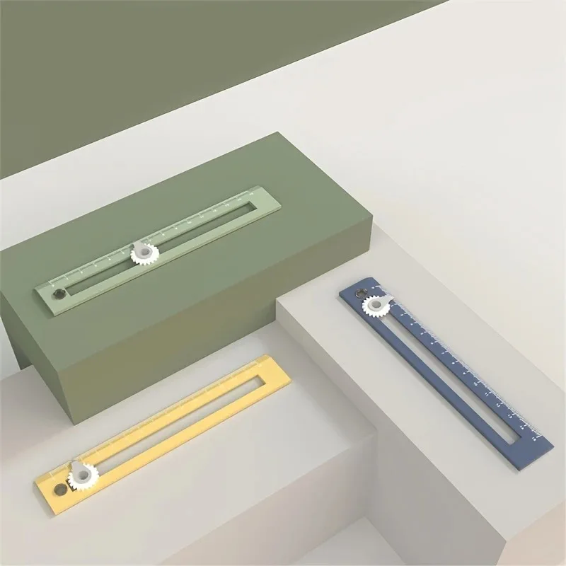 1 قطعة بوصلات اثنين في واحد ملونة متعددة الوظائف أداة دائرة الرسم لتقوم بها بنفسك مسطرة بوصلة هندسية للمكتب والمدرسة والمنزل