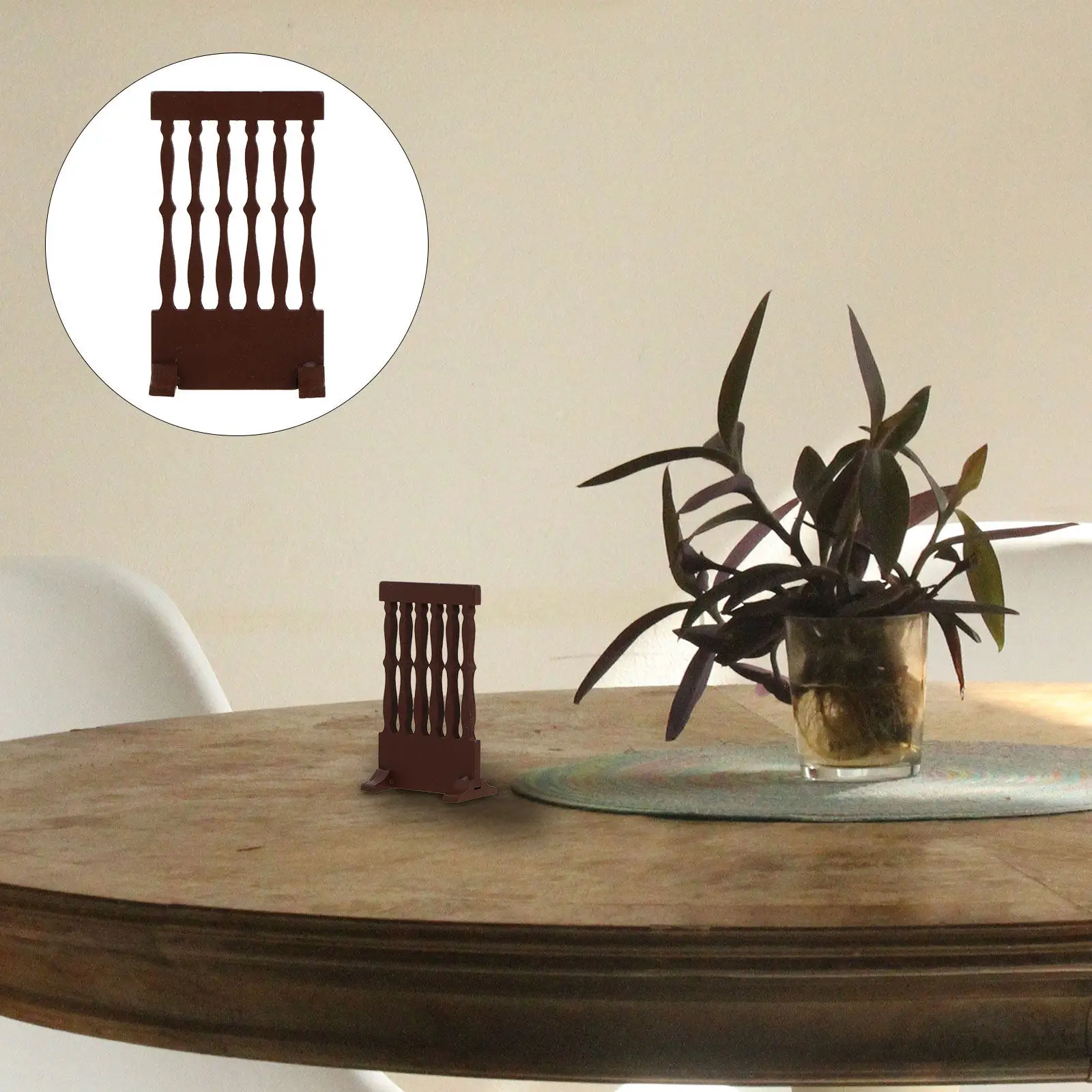 1 Pieza de Mini Biombo de Madera Estilo Japonés, Adorno Tradicional Vintage para Decoración de Escritorio, Hogar, Tienda, Festival, Fiesta, Accesorio para Fotos