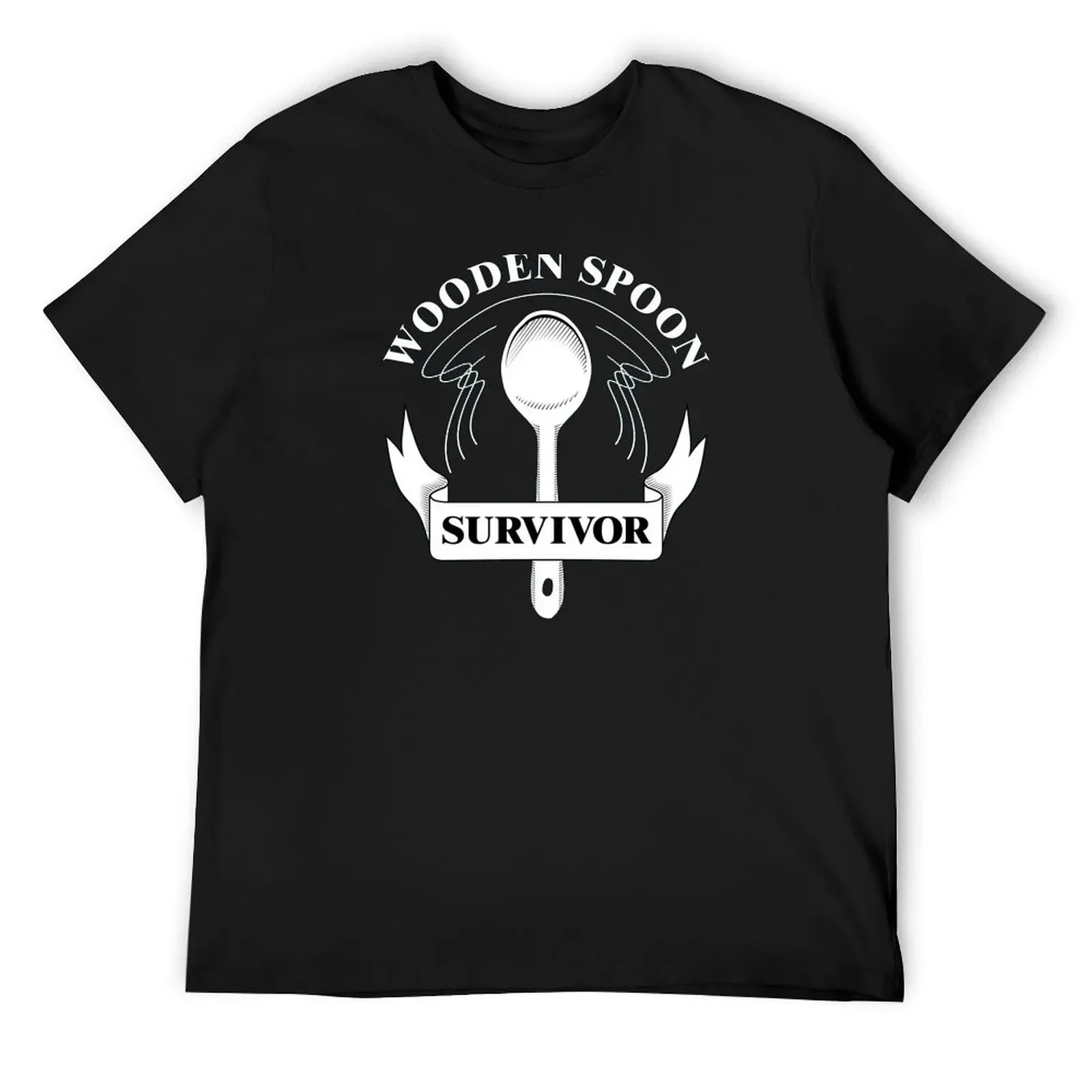 

Wooden spoon survivor T-Shirt sports fans tees anime stuff mens t shirts top quality