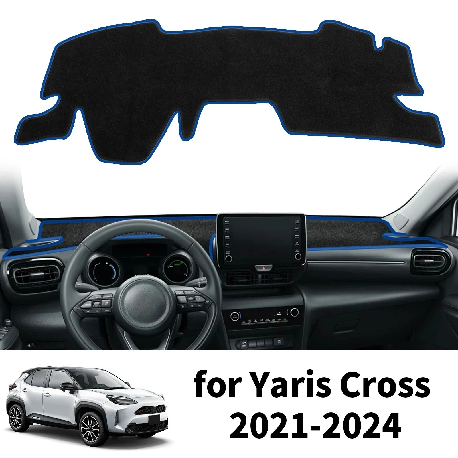 

Аксессуары для Toyota Yaris Cross XP210 2021 2022 2023 2024: коврик для приборной панели, защитный коврик от солнца, коврик для панели приборов, коврик для дашборда.