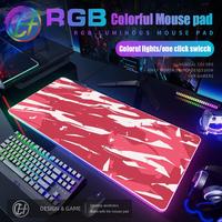 Large Gaming Mouse Pad XXL Strata Liquid Mouse Pad RGB Gaming Mouse Pad Desk Mat HD Gamer Large LED Light XXL 900X400 Mouse Pad