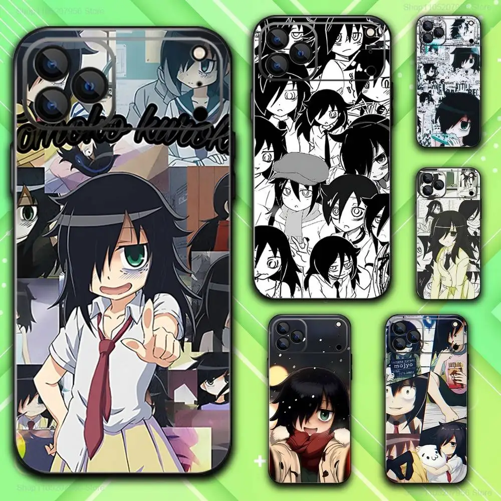 T-Tomoko K-Kurokis Cartoon Phone Case For iPhone 17,16,15,14,13,12,11,Plus,E,Air,Pro,Max,Mini Black Cover