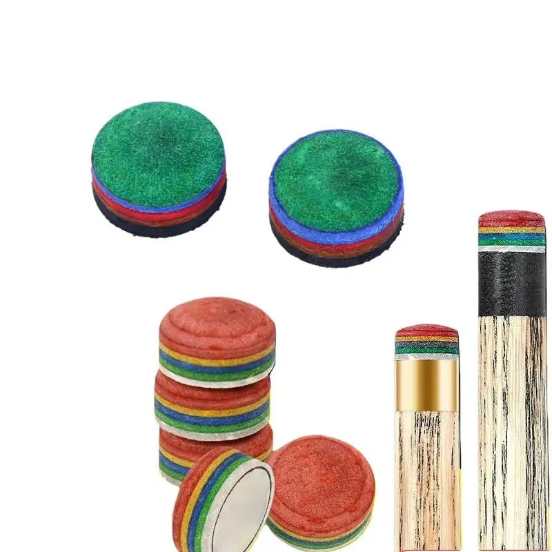 High-Performance 1Pcs 11mm Rainbow Tips, 6 Layers of Durable Pigskin, Pro Billiard Pool Cue Tip Replacement, Snooker Item.