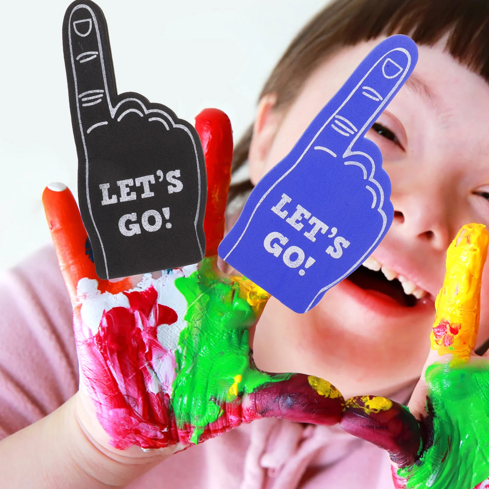 

10 Pcs Single Finger Gloves Kids Cheerleading Foam Hand Sports Fan Party Favors EVA Reusable Toys Basketball Game Noise Makers