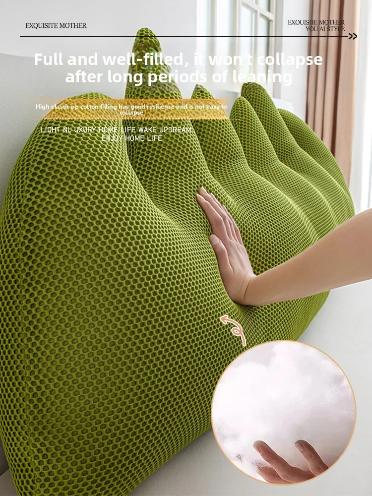 Pillow Sofa Cushion Headboard Backrest Detachable and Washable Headboard Pillow Anti-collision and Lumbar Support Wonder 2