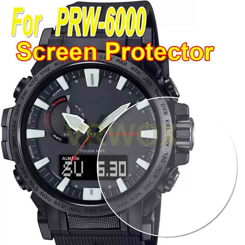 

2PCS/3PCS TPU Screen Protector For Watch PRW-6000Y-1 PRW-6000YT-1 PRW-6000SC-7 EFR-303 HProtector Nano Explosion-proof Film