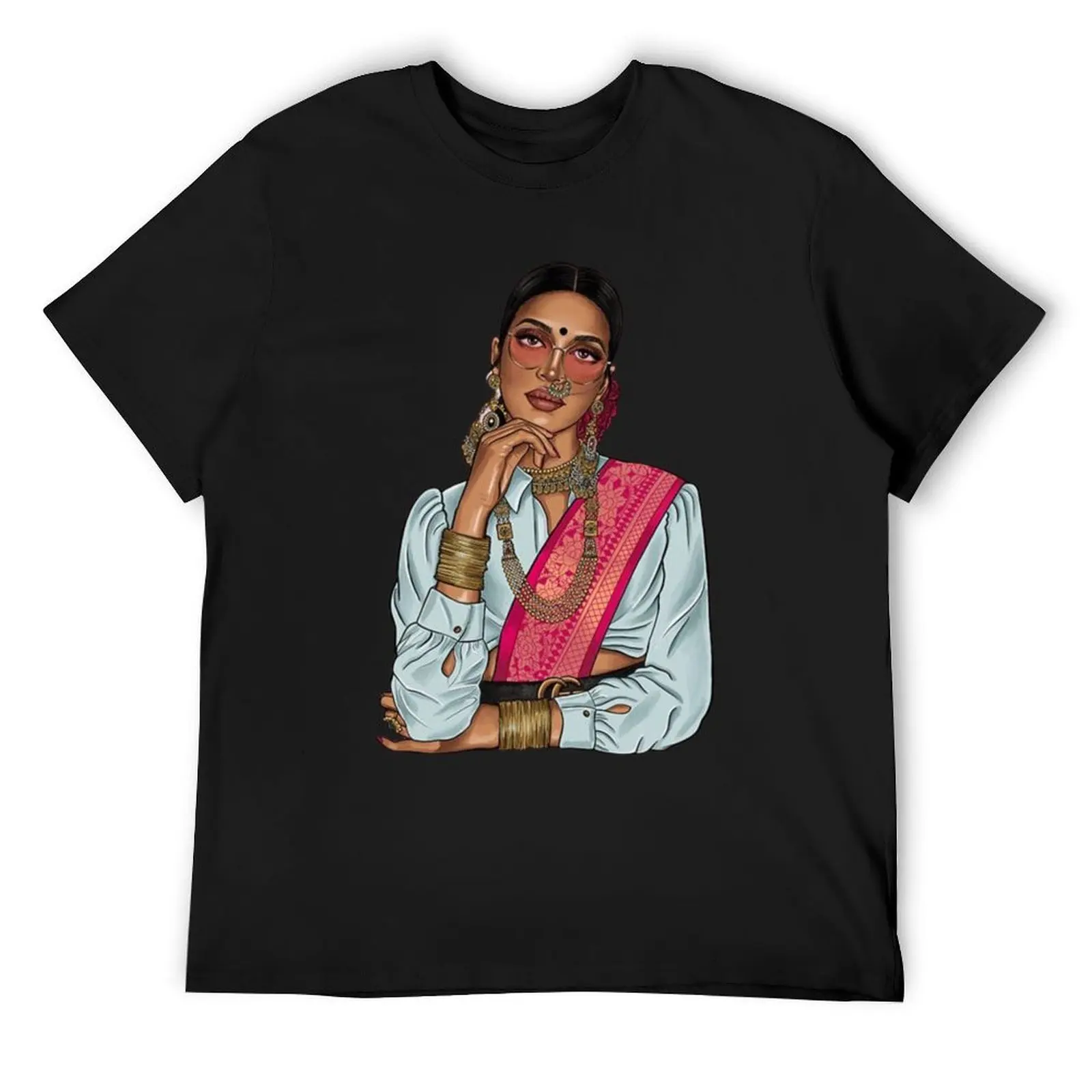 

Desi Lady T-Shirt man t shirt cute tops quick-drying slim fit t shirts for men