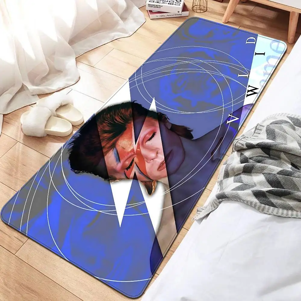Singer D-David B-Bowie Kitchen Mat Nordic Style Bedroom Living Room Doormat Home Balcony Anti-Slip Welcome Rug
