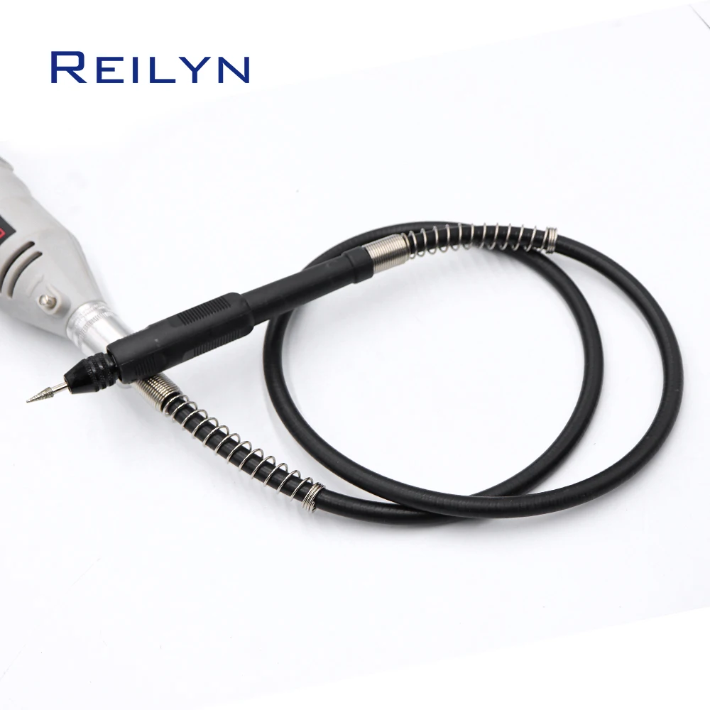 Reilyn Flexible Shaft M19X2 with M8X0.75 Chuck for Dremel Die Grinder Rotary Tools Power Tool Accessory Engraving Polishing