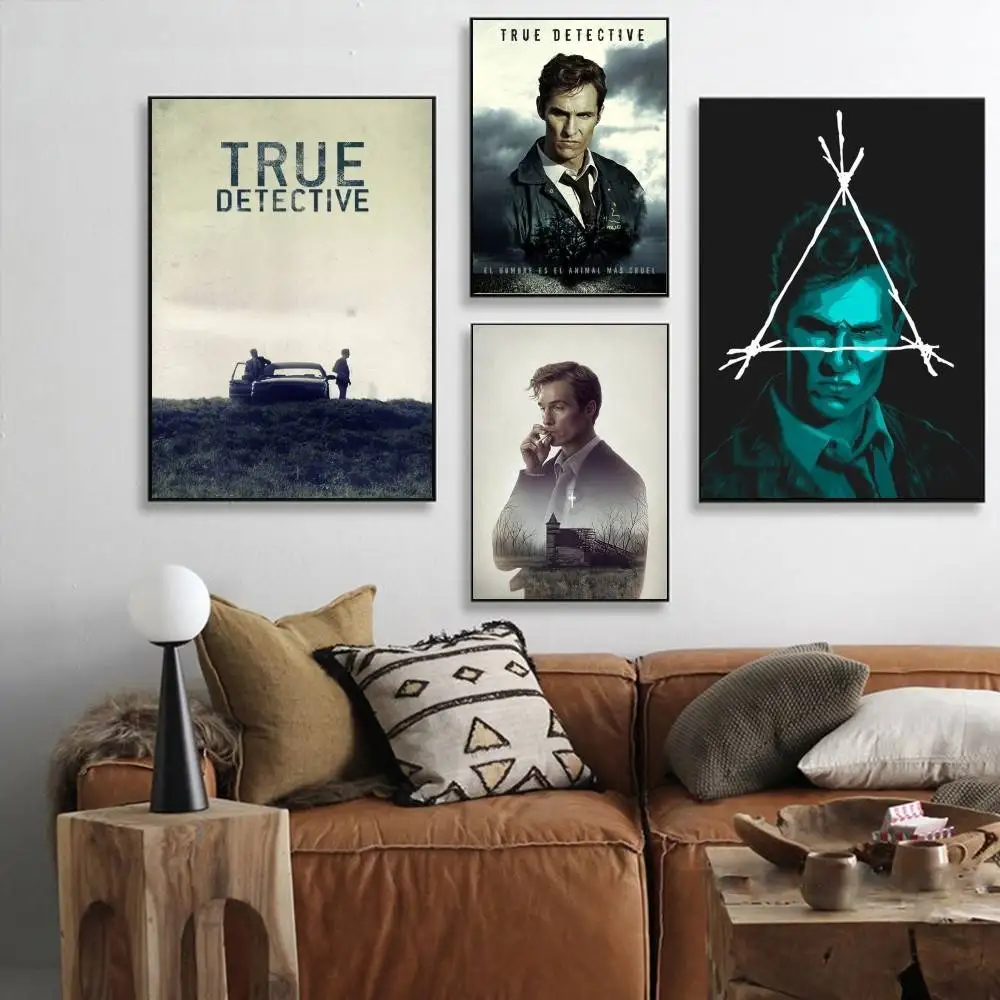 1 قطعة فيلم T-True D-المحقق المشارك ذاتية اللصق الفن ورق مقاوم للماء ملصق مقهى بار غرفة جدار ديكور