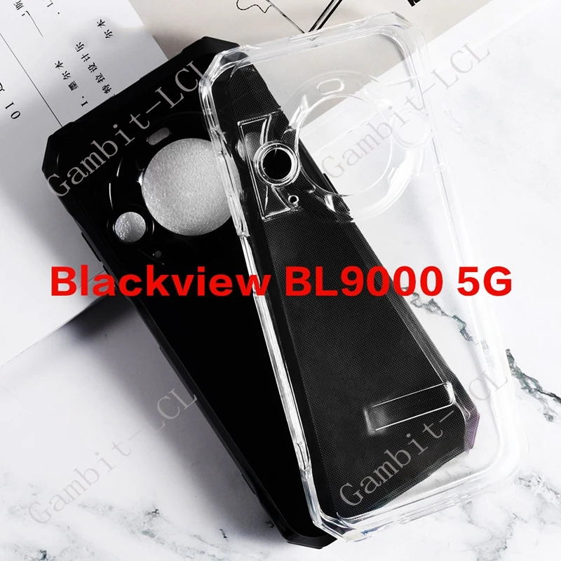 Etui zapobiegające upadkowi do Blackview BL9000 6,78 "Miękki silikon TPU, odporny na wstrząsy tylna pokrywa na obudowie BlackviewBL9000 BL 9000