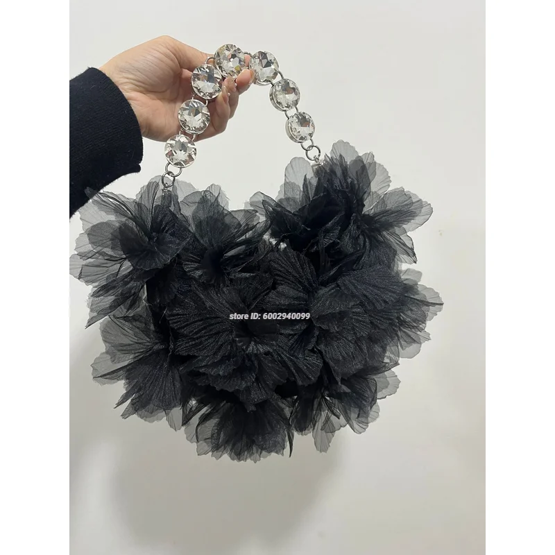 

Flower Handbags Woman Bags 2025 Minaudiere Guangdong Evening Bags Small Clutches Handbag Wedding Party Designer Bag