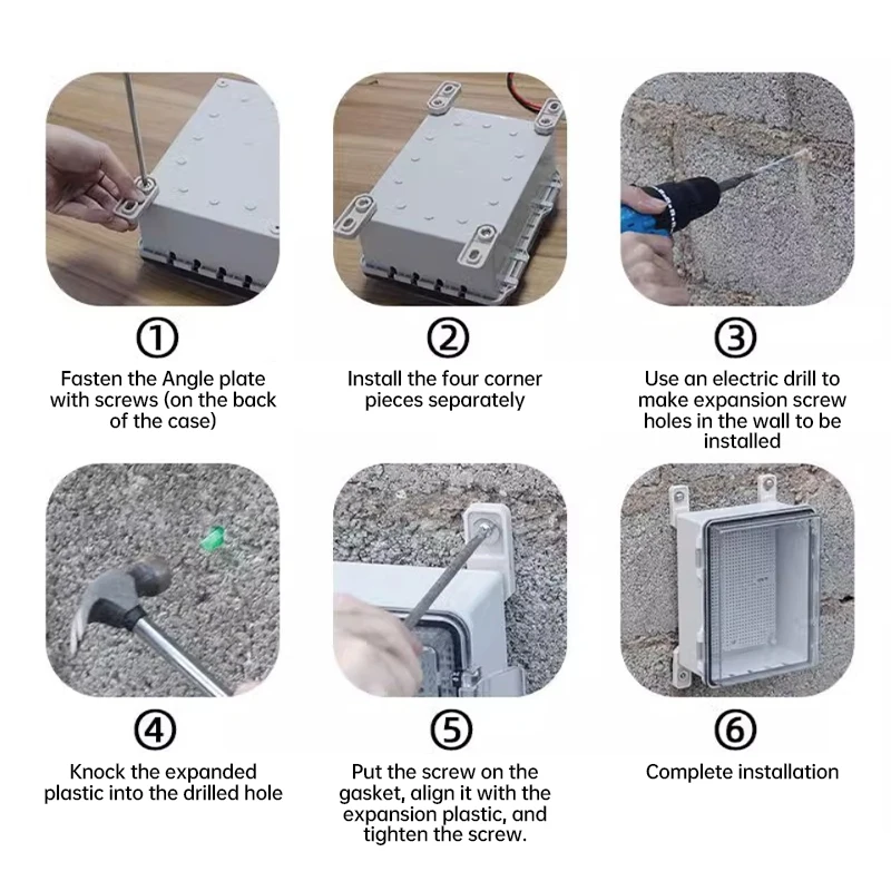 Waterproof Electric Box Abs Plastic Enclosure Outdoor Extension Cord Cover Protector Box Enclosure Cable Outlet Plug Cover Cord
